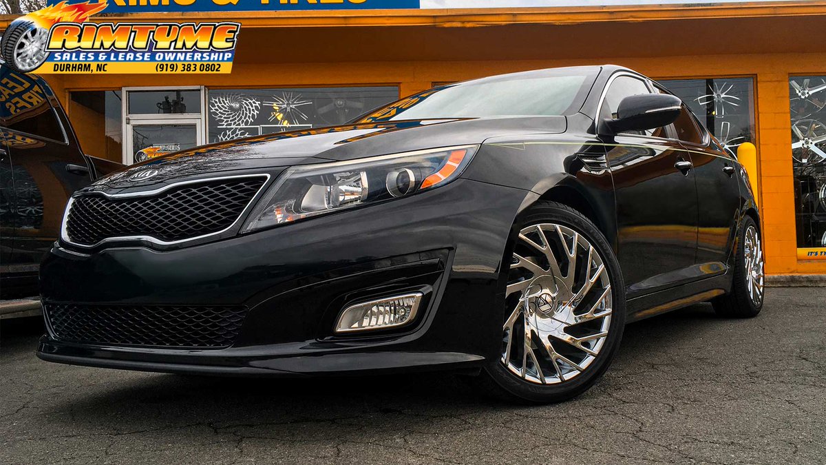 Kia Optima sitting on 18” Azara AZA-505 Chrome Wheels
----
RimTyme Custom Wheels & Tires - Sales & Lease
3171 Hillsborough Rd, Durham, NC
(919) 383-0802
----
#RimTyme
#RimTymeDurham
#KiaOptima
#AzaraWheels 
#18inchWheels
#Wheels
#ChromeWheels
#WheelsForSale
#WheelStore
#TireStore