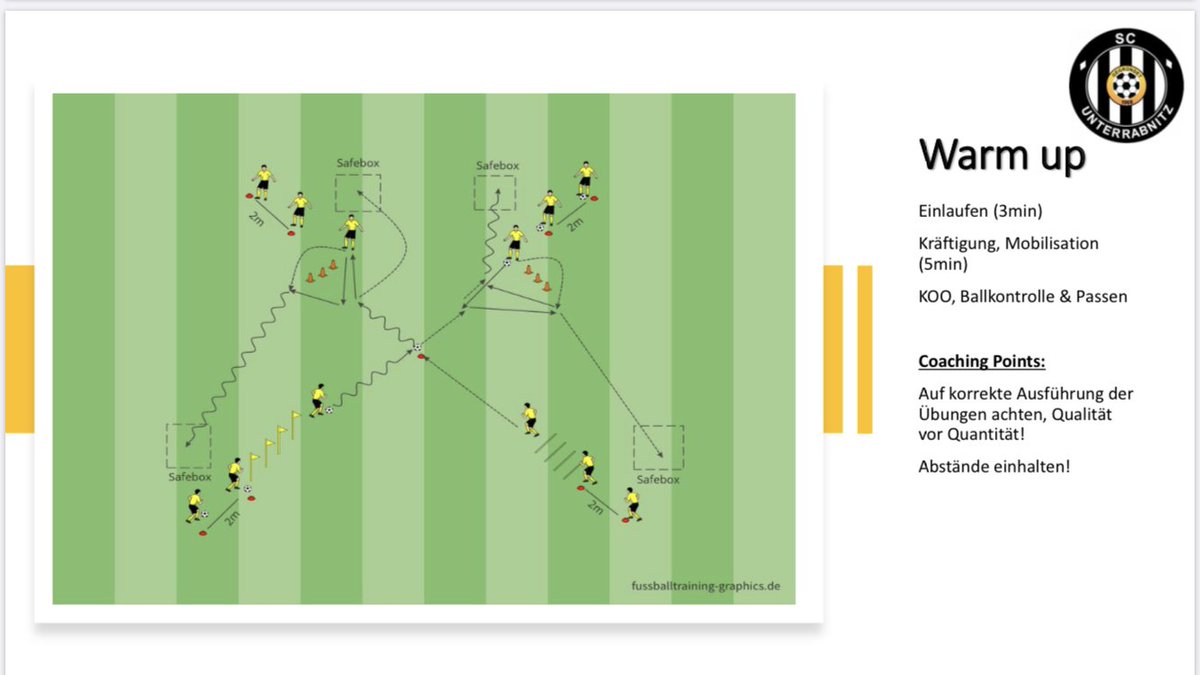 Trainer_Mandl's tweet photo. Fußballtraining in Zeiten von Abstand!
Ist komisch, aber es hat auch einen positiven Effekt auf uns Trainer. Die Detailarbeit steht im Fokus.
Hier eine Einheit als Beispiel für den Amateurbereich...
Danke an @BerndEibler für die Spielform.
#trainingmitabstand https://t.co/d7RamMC8ok