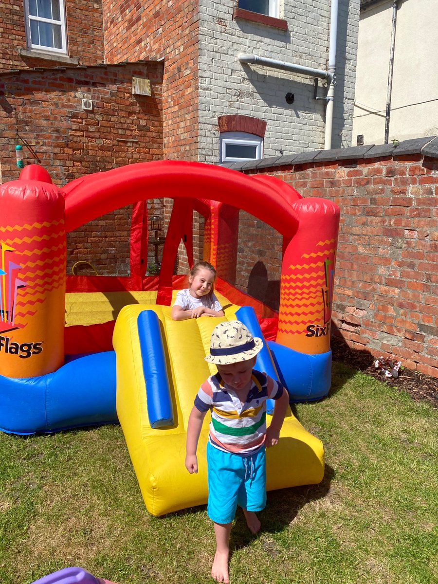 STAClassRighton's tweet image. We loved seeing you on zoom again today! As promised, here are some piccies showing Freya &amp;amp; Robyn's sensory boards, Joshua doing a sniff test &amp;amp; Elayna's bouncy castle. Send your pics or videos to Miss Righton &amp;amp; she will share them with your friends! #teamstannes #missyouall