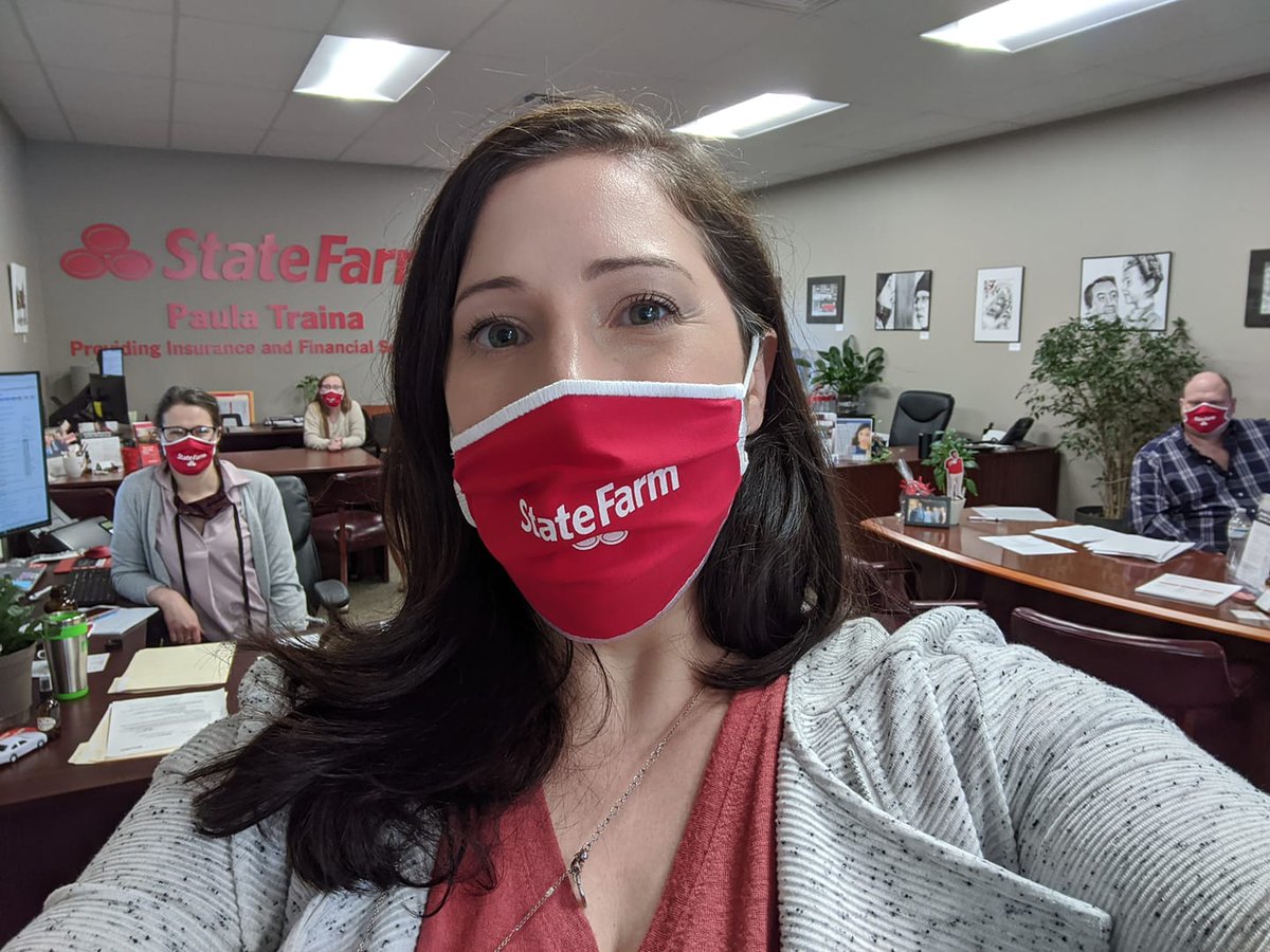 NEPromotional's tweet photo. "This is what I call a social distancing selfie for Fun Friyay. 😉And a big shout out to Nepromo for making our comfy masks." - Paula Traina https://t.co/ym706Z1jMa