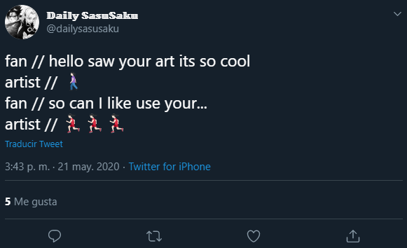 Ah yes, mocking artists for not being okay with reposts, the perfect way to show you're innocent.