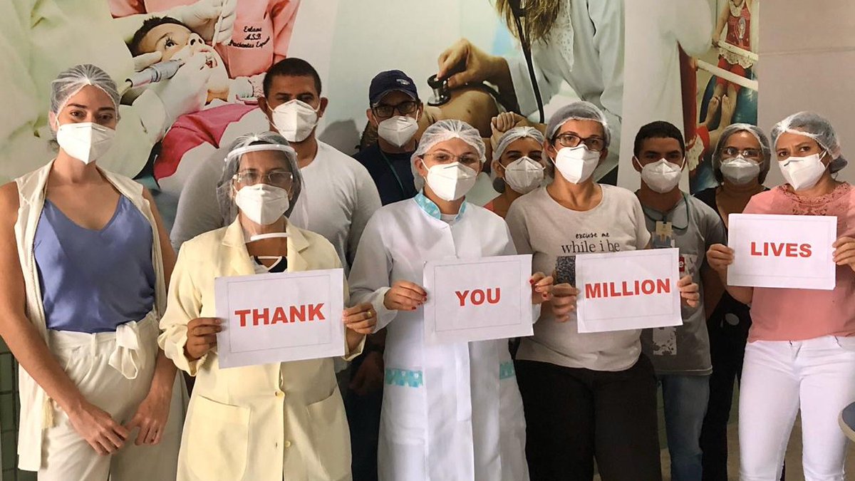 millionlivesorg's tweet photo. ✅ Masks delivered to the City of Chorozinho.
Thank you to all healthcare workers in #Brazil and across the world!! 🇧🇷🙏💜 #ThankfulThursday #PPE #Together https://t.co/zlyNzAVBWx