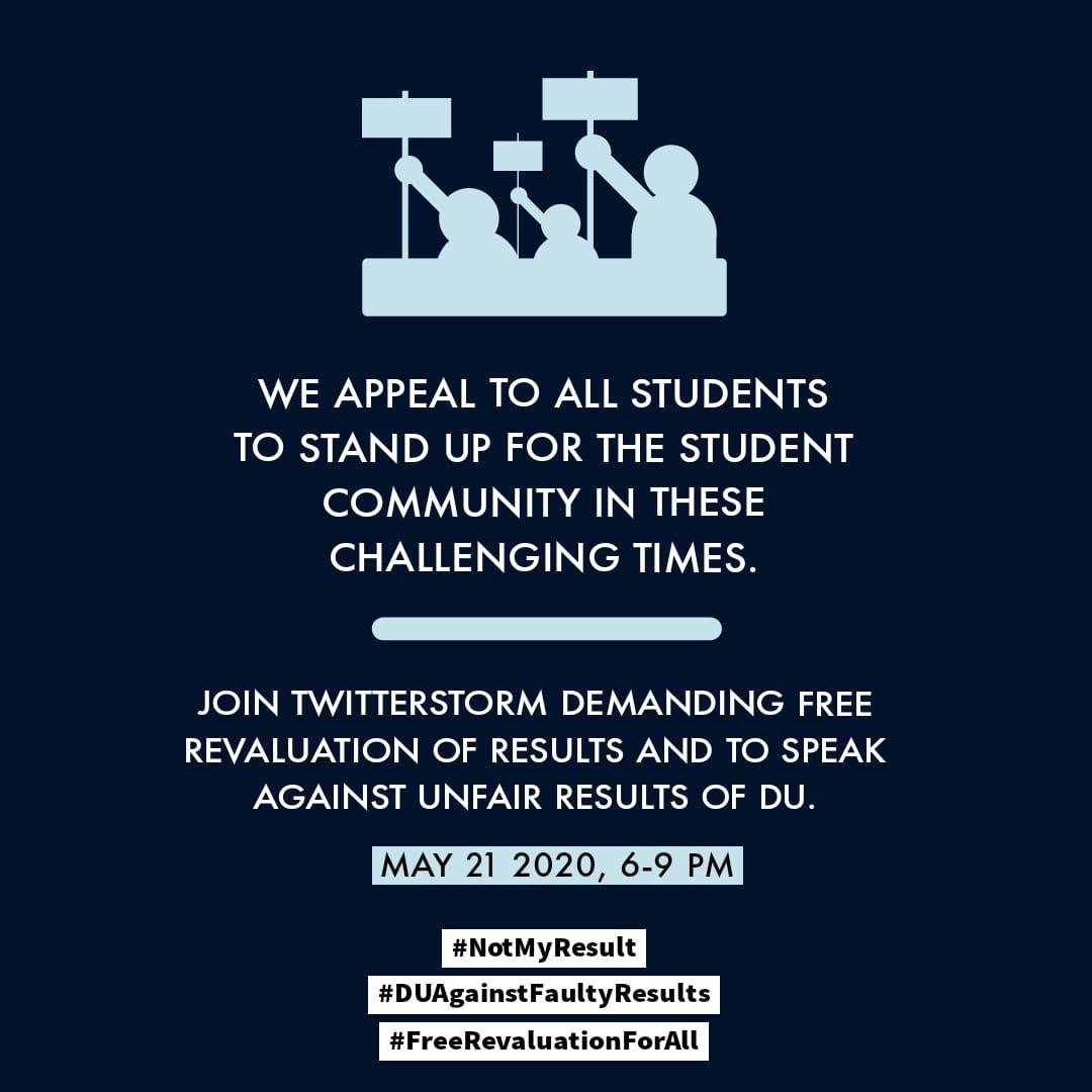 KarunaPareva's tweet photo. #NotMyResult 
#DUResults 
#RevaluationForAll https://t.co/3UrDs6JTIu