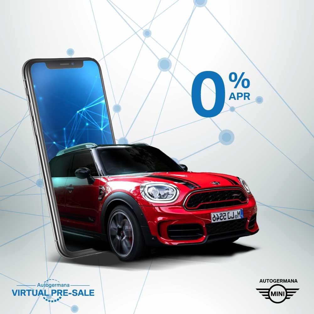 No dejes pasar las mejores ofertas que solo tiene el Autogermana Virtual Pre-Sales con ofertas desde el 0% APR. Accede a expertosenmini.com/virtualpresale