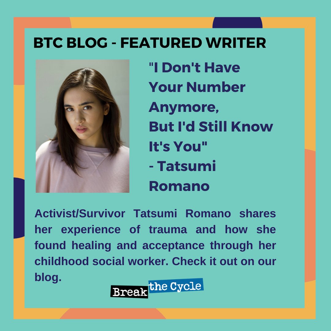 BreaktheCycleDV's tweet photo. Activist/Survivor @TatsumiRomano shares her experience of #trauma and how she found #healing and acceptance through her childhood social work. So proud of her efforts and advocacy. https://t.co/cQlgZh3mtm
#mentalhealthawareness #YouthVoices #BTCRealTalk #healthyrelationships https://t.co/YhkGvlavHj