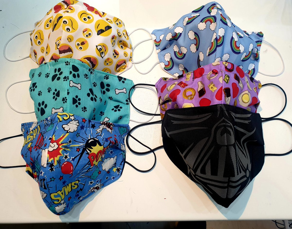 Thank you to everyone who has purchased a face mask. Masks are £2.50 +postage 100% of the £2.50 goes back to buying more fabrics to enable me to donate masks to community workers &amp; charities who need them. Thank you everyone who has been kind enough to support me to do this. 👏😷