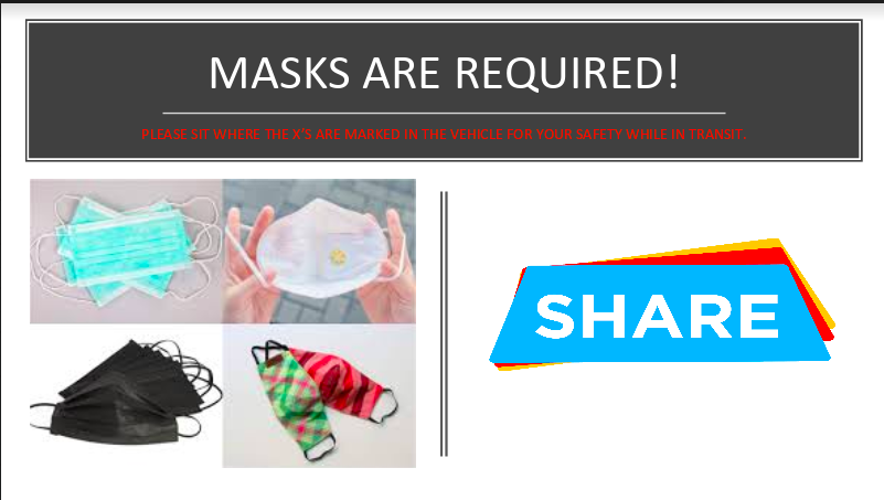 ridewithshare's tweet photo. With Ohio starting to open back up we are asking that our riders and drivers to wear masks and to practice social distancing in our vehicles. We have made it easy by marking our seats to help indicate where to sit. #StaySafeOhio #RideWithShare  #SafeSharedMobility #MaskUpClbus https://t.co/Dyi557hmIN