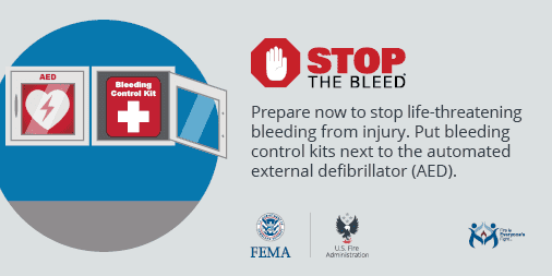 You are the help until help arrives! You can help save a life by knowing how to stop bleeding if someone, including yourself, is injured. 
Visit our #EMSWeek2020 resource page to learn how. #StopTheBleed #EMSstrong 
usfa.fema.gov/ems_week.html
