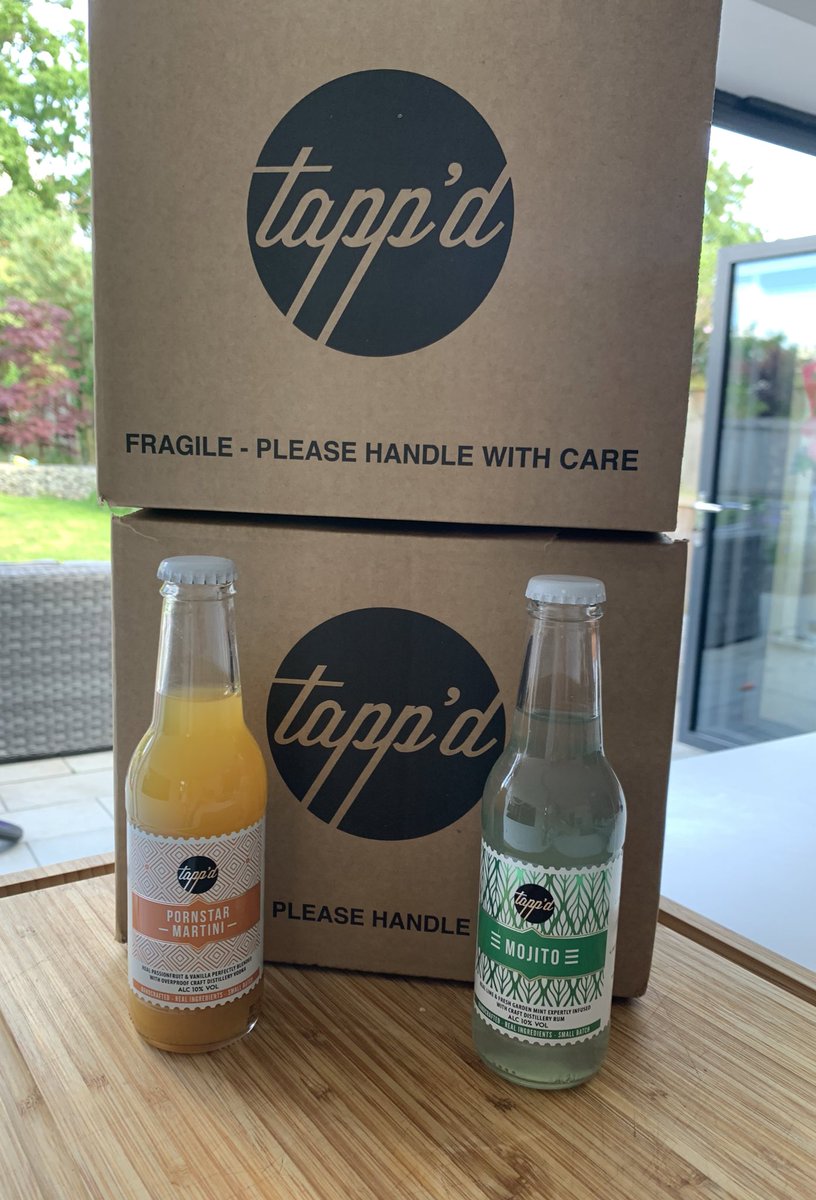 So excited with my delivery from <a href="/tappdcocktails/">Tapp’d Cocktails</a> and delivered in a couple of hours...why have I not done this sooner?!? 🍹