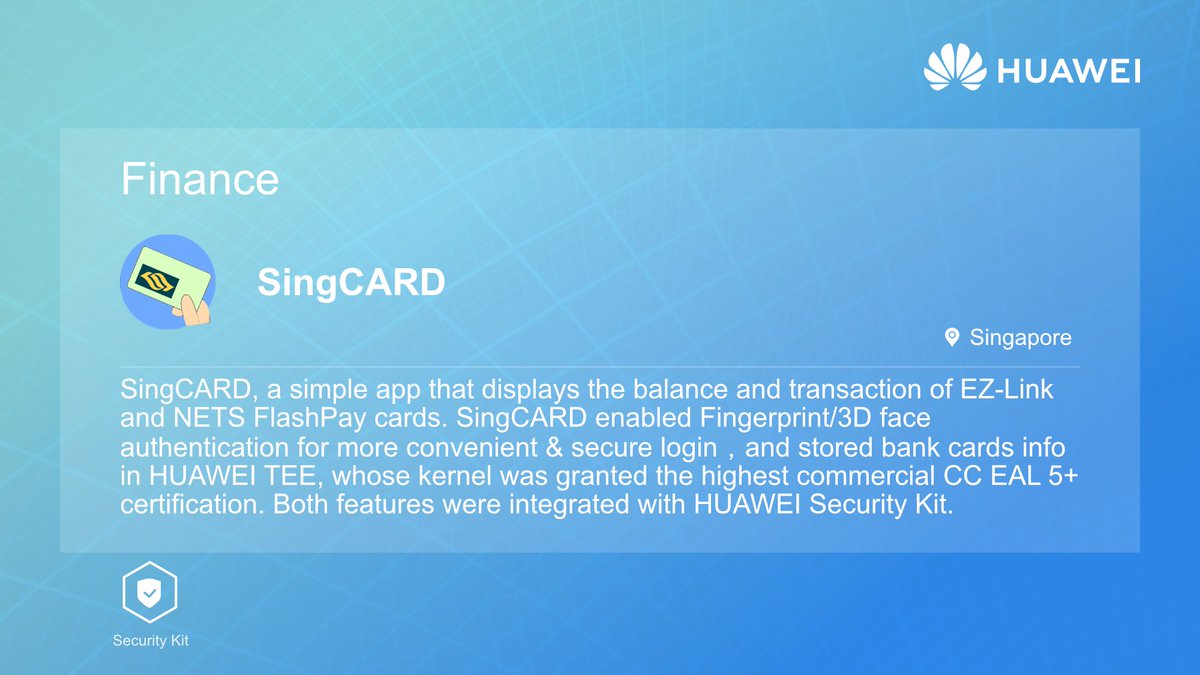 Huawei_devs's tweet image. Security is your priority🔐

HUAWEI Security Kit protects your info to the highest security certification worldwide - CC EAL 5+ 👮

Protects payments, authentication and other sensitive ops 💪

Learn more here 👉bit.ly/2xYRFYz 

#HWDevCase #HuaweiDevelopers