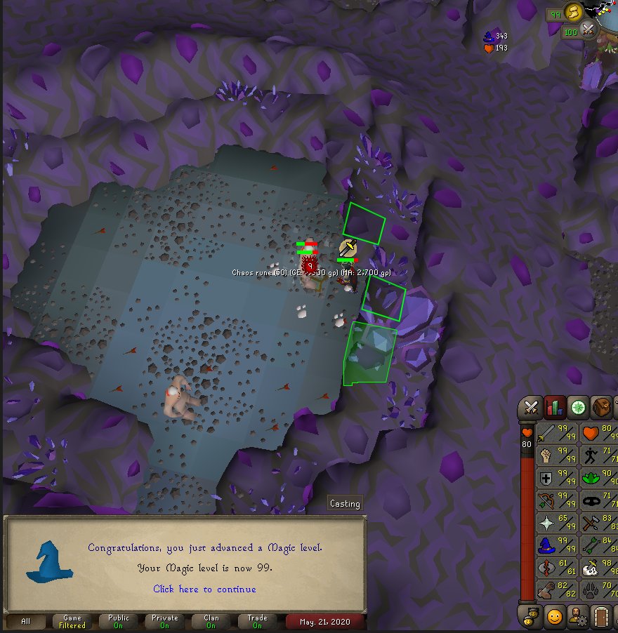 Guys_Ranqe's tweet photo. 99 Magic hopefully followed up with 99 slayer! #osrs #runescape https://t.co/1v4LDT7hrU