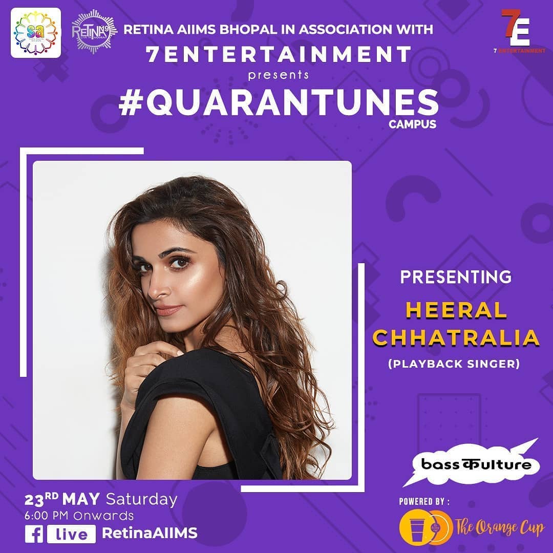 AIIMSBhopal's tweet photo. .@retinaaiims and SA AIIMS, in association with 7Entertainment, are organizing "QUARANTUNES CAMPUS".
The performances will be broadcasted live on @retinaaiims facebook page. https://t.co/oGG8WueKBo