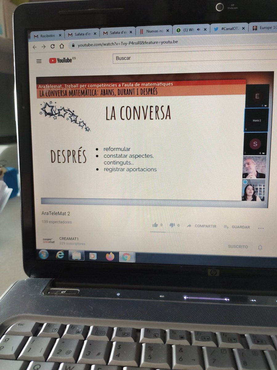 ProfeMiriam2's tweet photo. Otro día de formación #aratelemat #creamat #ClaustreObert #claustrotuitero #formaciononline https://t.co/r2veHk2yAu