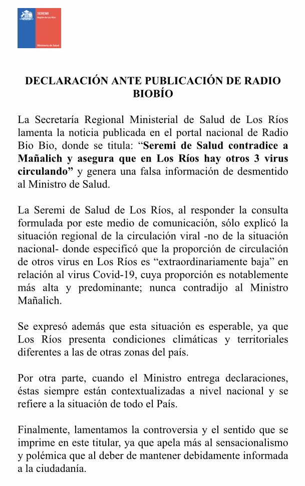 Seremi Salud LosRíos tweet media