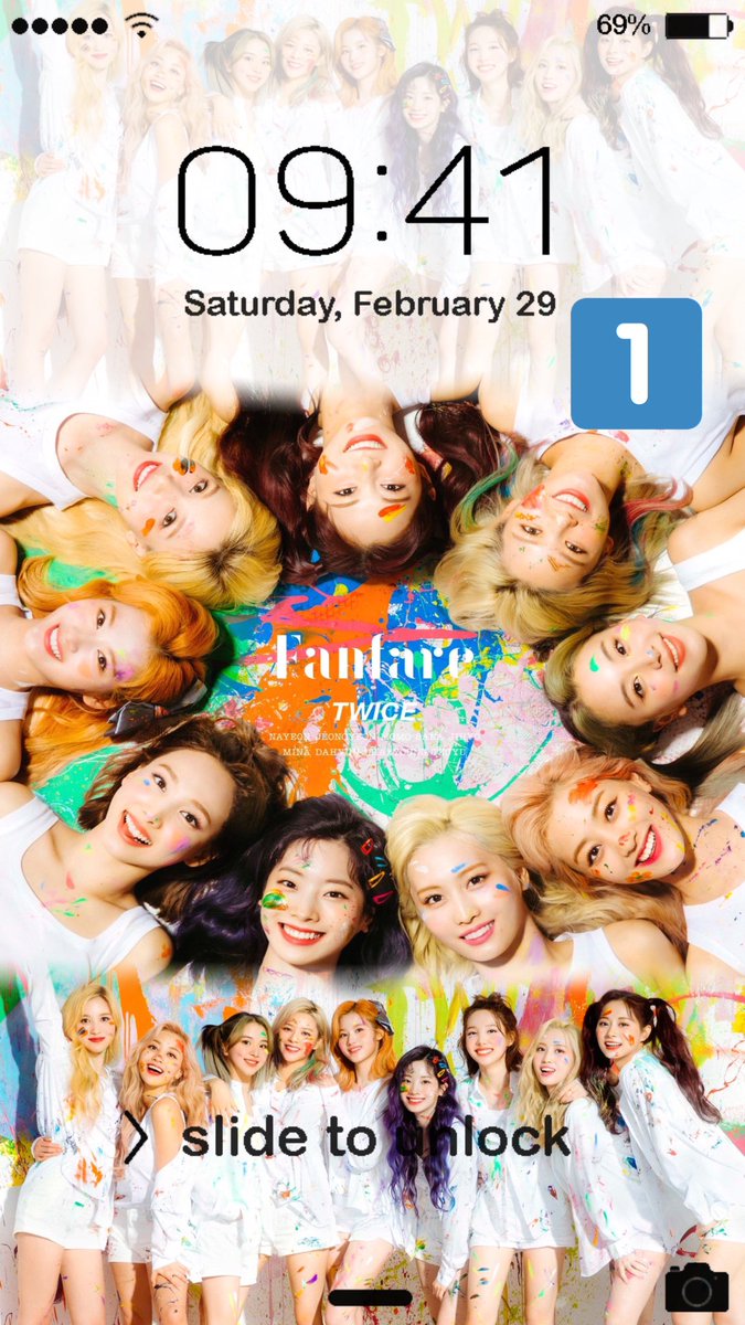 りり 在 Twitter 上 Fanfareロック画 時間が見えるように作りました 誰でもどうぞ Follow Rt コメントで番号 Twice Twice Fanfare ロック画 Oncejailparty Once 配布 拡散rt希望 Twicecomeback Twice加工 壁紙