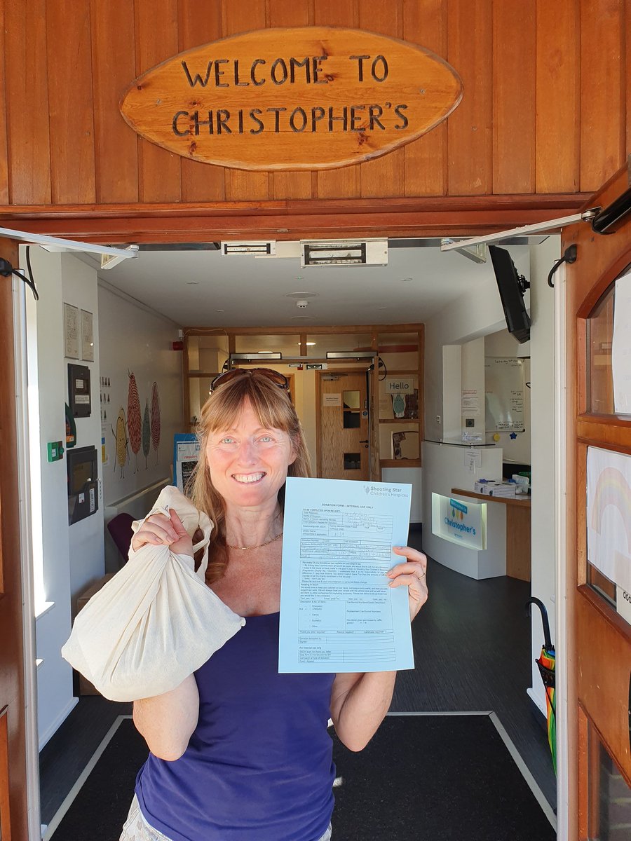just_retiring's tweet photo. Very proud of my missus - handing over a significant amount of £££ to @SSChospices #Christophers #Guildford #Surrey.
Raised by selling plants from our front garden to the good people of #Godalming during lockdown.
Such a great cause. 
Thanks to everyone who contributed. https://t.co/HoZBDd2ife