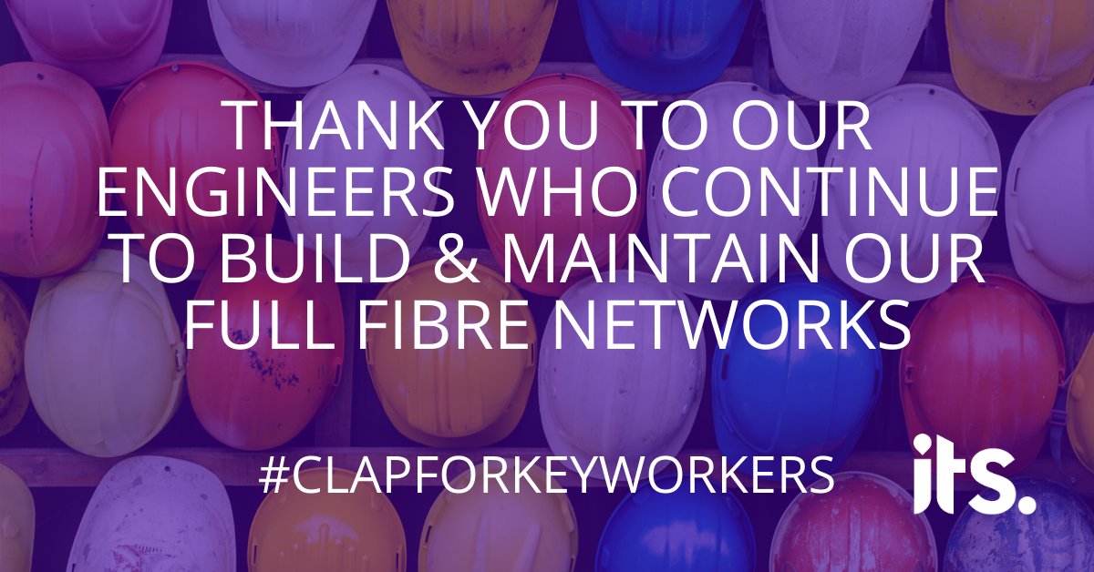 Continuing to rollout #fullfibre, connect key worker customers and ensuring that are customers #stayconnected has never been so important. It's Thursday, and we will be clapping for our engineers who are our superheroes #NHSheroes #clapforkeyworkers #thankyouthursday