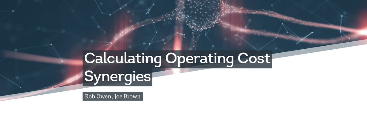 AlphaFMC's tweet photo. Operating cost synergies are a common driver for M&amp;A activity. Our recent analysis shows that average announced savings are over £140m p.a.

Read our latest piece to find out how to best approach delivering these overall cost reductions.

https://t.co/XwDDrabt1r https://t.co/IyyK5g4sVC