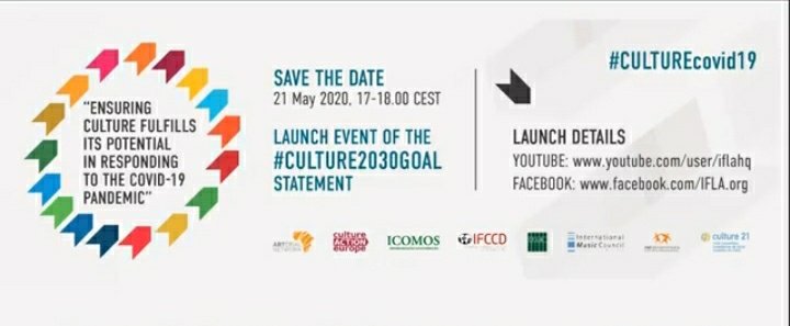 La cultura es un pilar indispensable para el desarrollo de las sociedades, pero aún más, podemos ver que es una parte constitutiva e inalienable del ser humano, aquello que le ayuda a darle sentido a nuestras vidas, incluso en las crisis. 
#culture2030goal