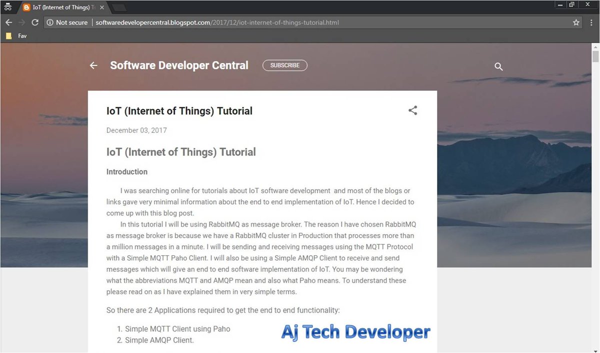 AjTechDeveloper's tweet image. #KeepLearning during the #CoronaVirus #COVID19 lock down.Learn the hottest technologies in simple steps:  #DeepLearning #MachineLearning,#Chatbot,#IoT #MQTTProtocol,#Docker,#ElasticStack ,#PlayFramework,#AkkaHttp,@dropwizardio at #SoftwareDeveloperCentral: softwaredevelopercentral.blogspot.com