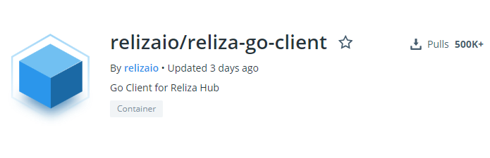 relizaio's tweet photo. More than 500k downloads of Reliza Go Client on Docker Hub! #Reliza #DevOps https://t.co/UvC47GOjBc