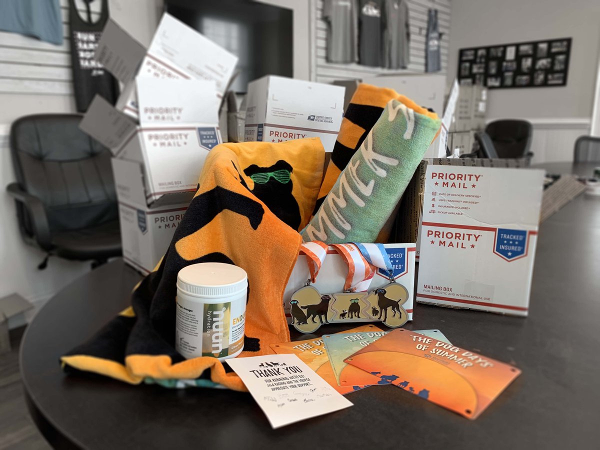 JandARacing's tweet photo. We're starting to get your #RunDogDays5k swag ready to ship out! Register before Friday to have your packet sent next week! Owowowowowooo! 🐕 

#LiveLoveKeepRunning #SupportLocal https://t.co/5z2ChTCmKB