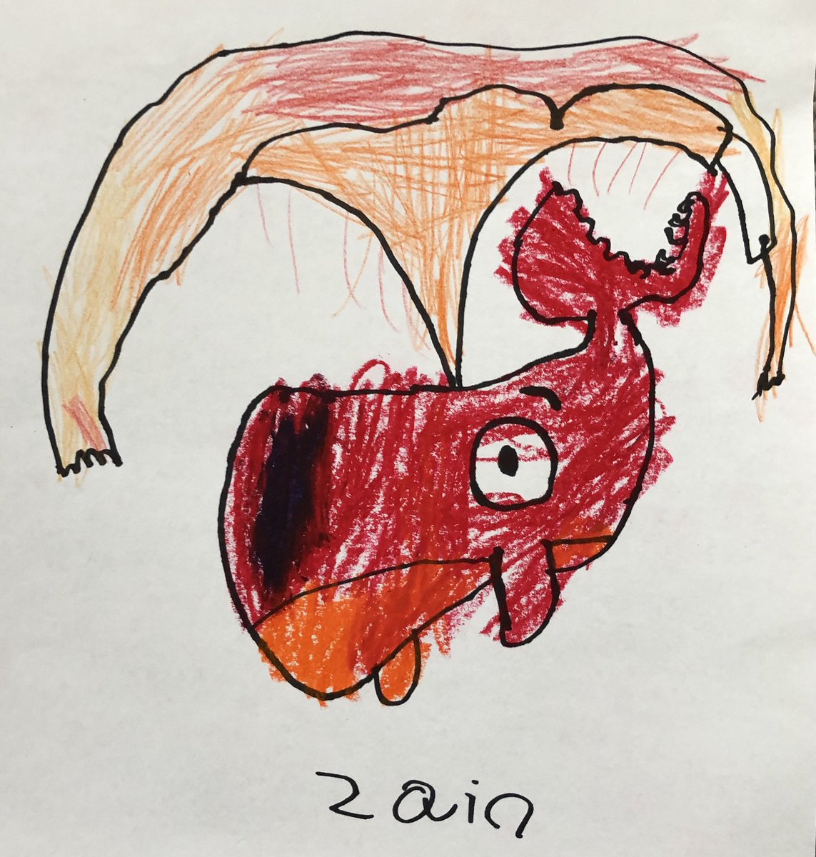 rekhminab's tweet photo. @RobBiddulph Introducing ‘The Lava Whale’ by Zain (5) #DrawWithRob https://t.co/6y2bMTnd98