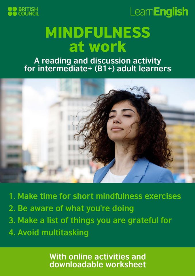 TeachingEnglish's tweet photo. 🧘‍♀️ A great topic for your next class with adult and professional learners 🧘‍♂️
👉 Access the text and downloadable worksheet here: https://t.co/wgqCOjKnKx https://t.co/mehCoNQCil