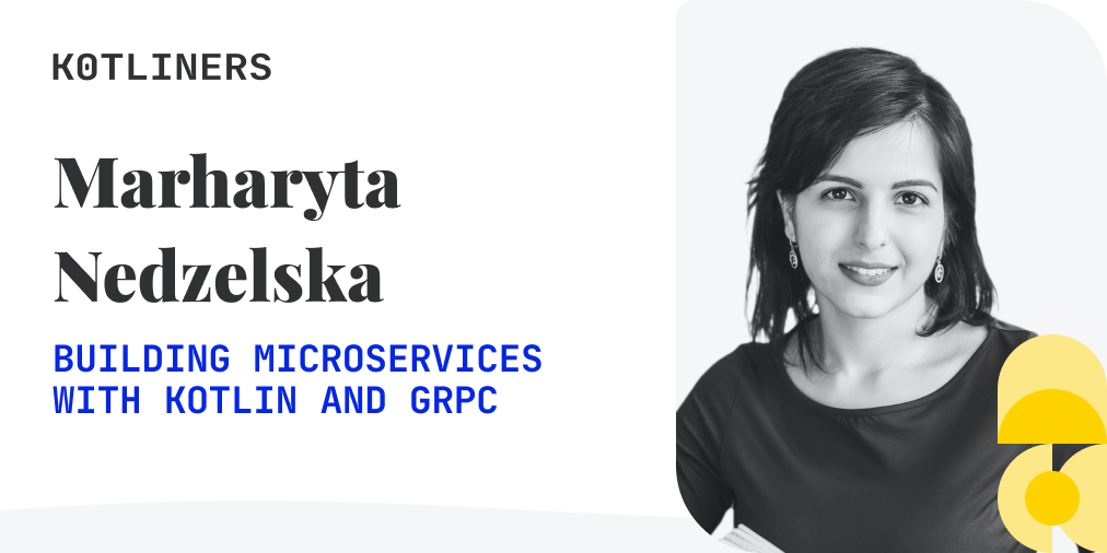kotliners's tweet image. Async gRPC and coroutines could be a perfect match!? Let’s discover with @jMargaritaN if this is possible. In her talk, she'll show how to build microservices with Kotlin & gRPC with minimum pain. Interested? Tune in to #Kotliners 2020 💻🚀🤩 kotliners.com/conference/buy…
