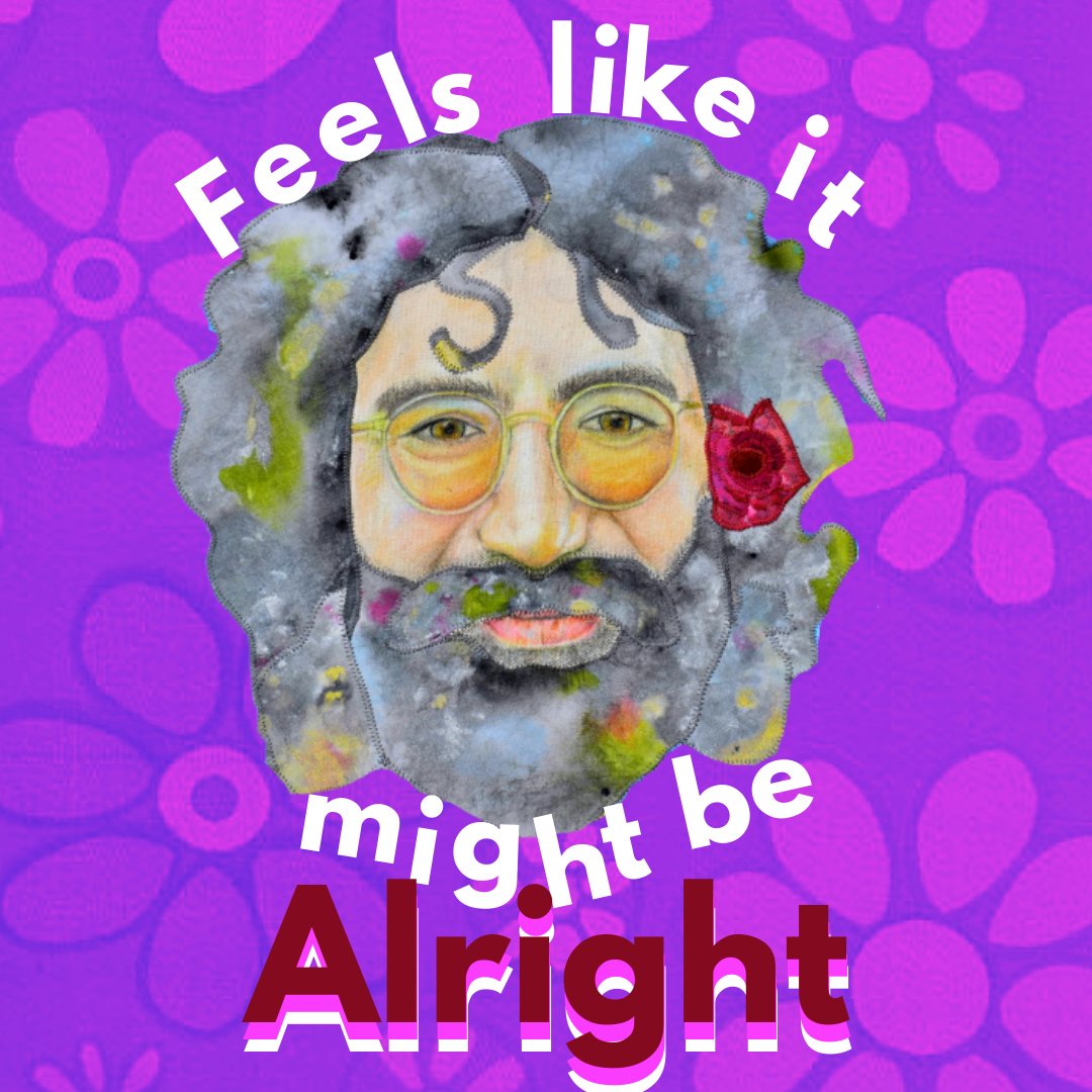 karenpaytonart's tweet photo. Life may be sweeter for this I don’t know, feels like it might be alright
#jerryknows
#ifyougetconfusedlistentothemusicplay
#deadhead #jerrygarcia https://t.co/TVdaUvLlmk