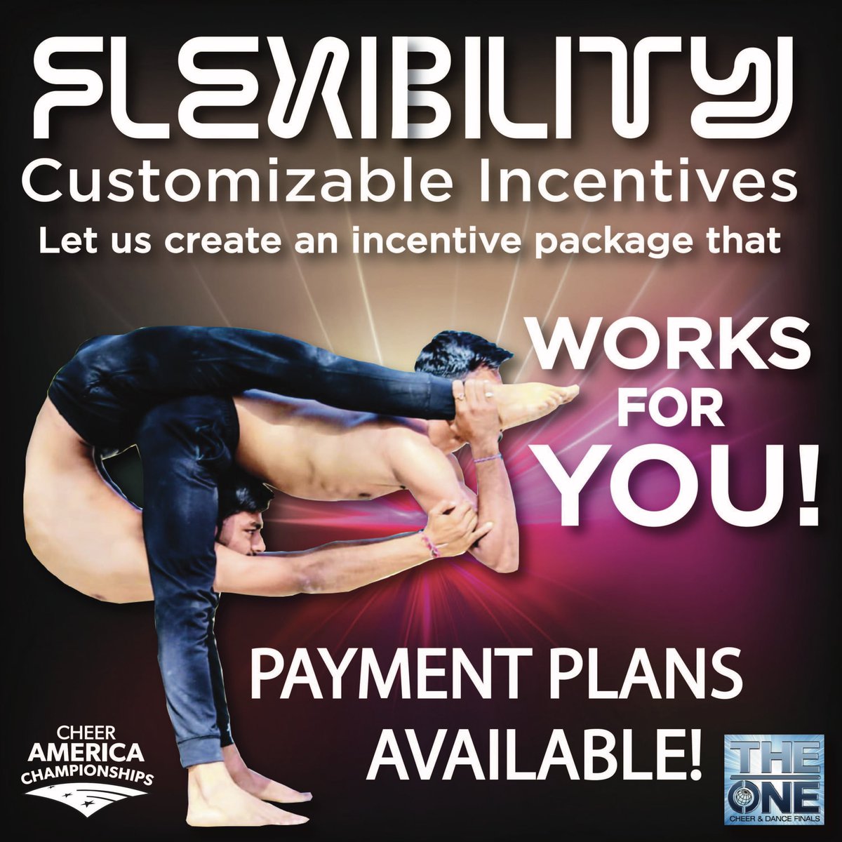 We’re here to make your vision for the 20-21 season possible! Our plans and incentives are flexible, we’ll make sure it works for YOUR program