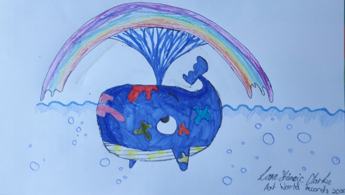 little one enjoyed today's activity,  thanks <a href="/RobBiddulph/">Rob Biddulph</a> !! #DrawWithRob #ArtWorldRecords