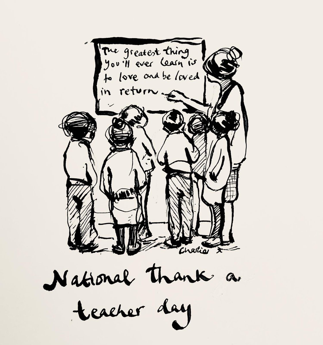 It was yesterday, but there we go. Thank you to the teachers. ⁦@ThankaTeacherUK⁩