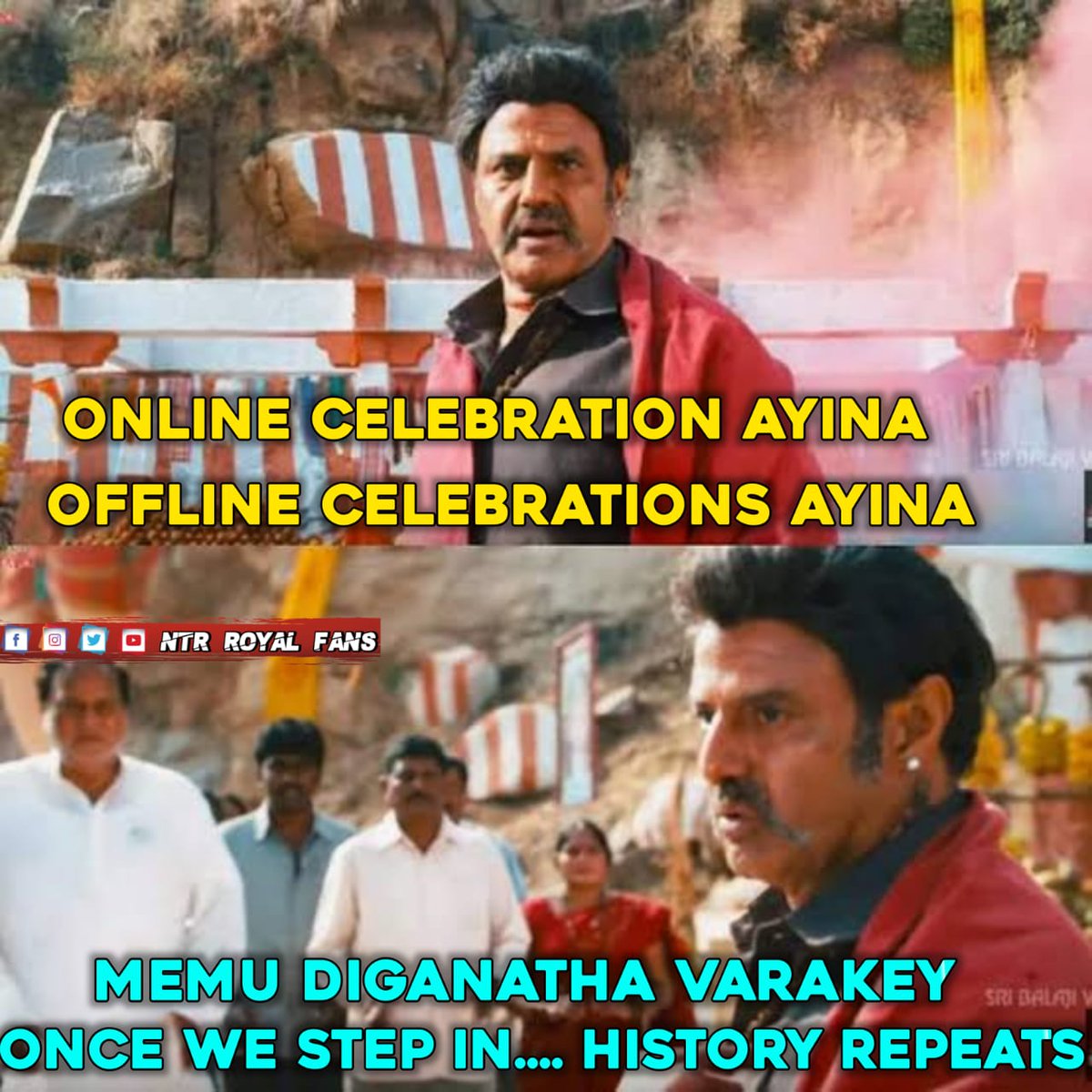 NTRRoyalFans's tweet photo. 21.5M Tweets In 24 Hours 🔥

India's Biggest Trend Is Under Feet Of @tarak9999 Fans 🔥

Online Celebrations ayina Offline Celebrations ayina 

Memu Diganatha Varakey Once we step in..... History Repeats......

#364DaysToGoNTRBirthday https://t.co/LshE6vbh5B
