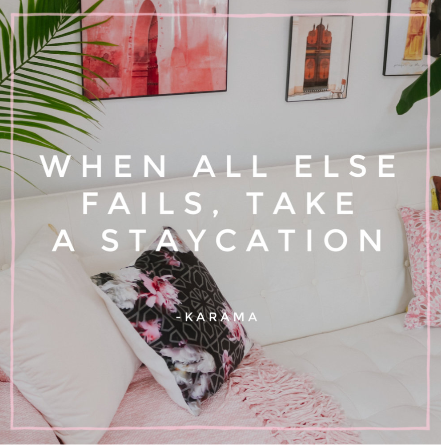 Now is as good a time as any...
What will you do on this staycation?
#LifeEdits #staycation