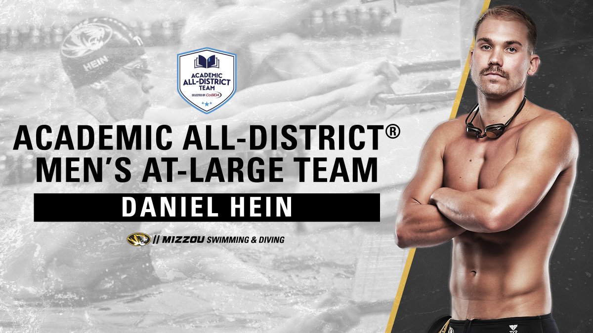 Congratulations to Daniel Hein, <a href="/CoSIDAnews/">College Sports Communicators</a> Academic All-District® Men's At-Large selection for the 2️⃣nd straight year 👏

📰 bit.ly/2ziVCI8

#MIZ 🐯
