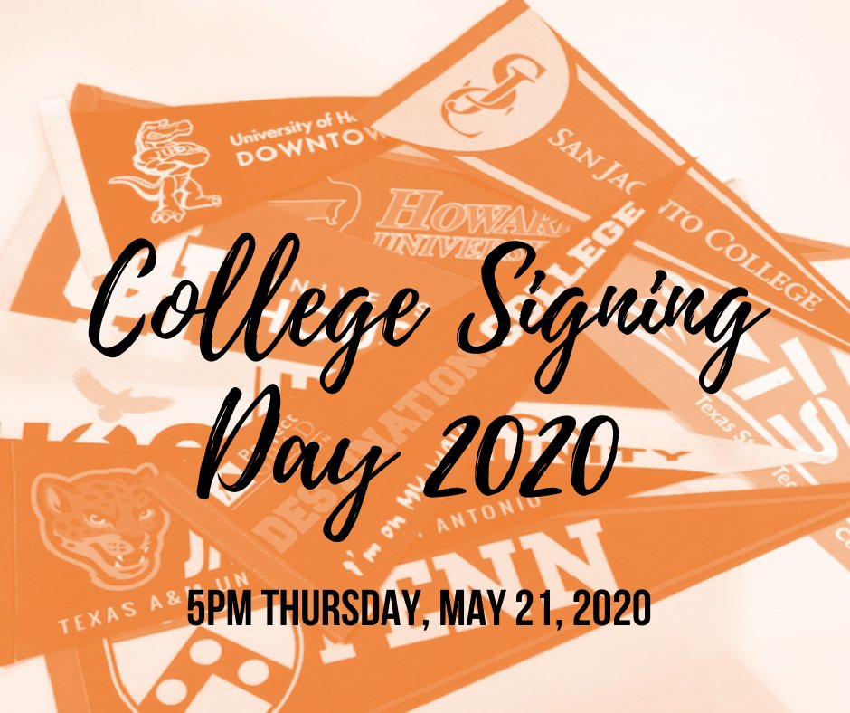 cafecollegehou's tweet image. ⚠️⚠️ATTENTION HIGH SCHOOL SENIORS⚠️⚠️
Join our team today for our annual College Signing Day Celebration!👨‍🎓👩‍🎓 Send us a message for the virtual link. #collegeispossible #seniors #classof2020 #wecelebrateyou