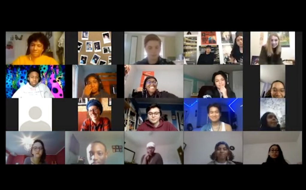 ICAinBOSTON's tweet photo. Our #ICAteens recently gathered to share songs, poetry, and more in a virtual Open Mic, using art to connect even while apart. Check it out on Instagram! https://t.co/TVtOOFBFaO https://t.co/VbReW1jB1o