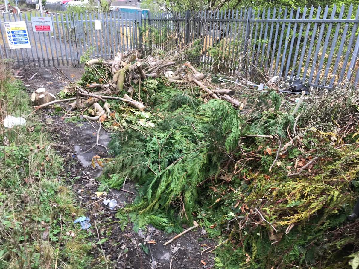 ♻️ Illegal dumper? Clean up your act. We're seeing an increase in fly-tipping on Scotland’s Railway. With recycling centres closed, more rubbish is now being abandoned on our network. Blocking access routes to the railway prevents us from responding quickly to emergencies.