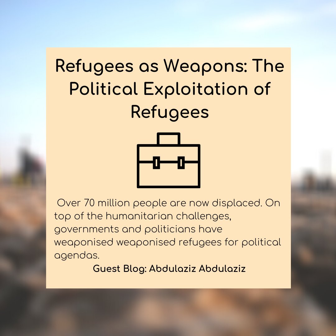 Check our our new article by guest blogger Abdulaziz Abdulaziz, highlighting the political exploitation of refugees: 
coloursedinburgh.co.uk/post/refugees-…