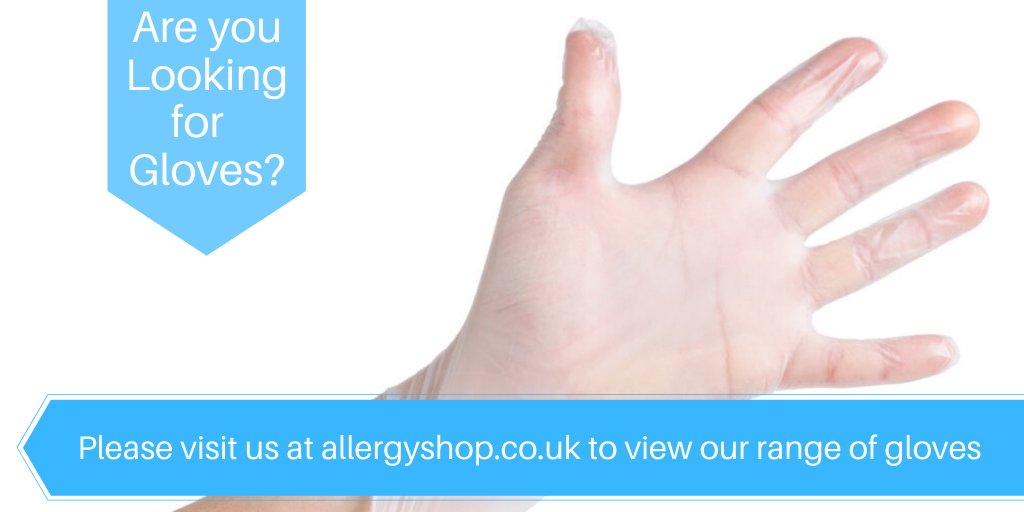 Searching for disposable Vinyl Gloves?
Look no further, here at the Allergyshop.co.uk we have a wide range available including latex-free disposable vinyl gloves. 

Visit us now whilst stocks last at allergyshop.co.uk

#weargloves #virus #allergy #family#