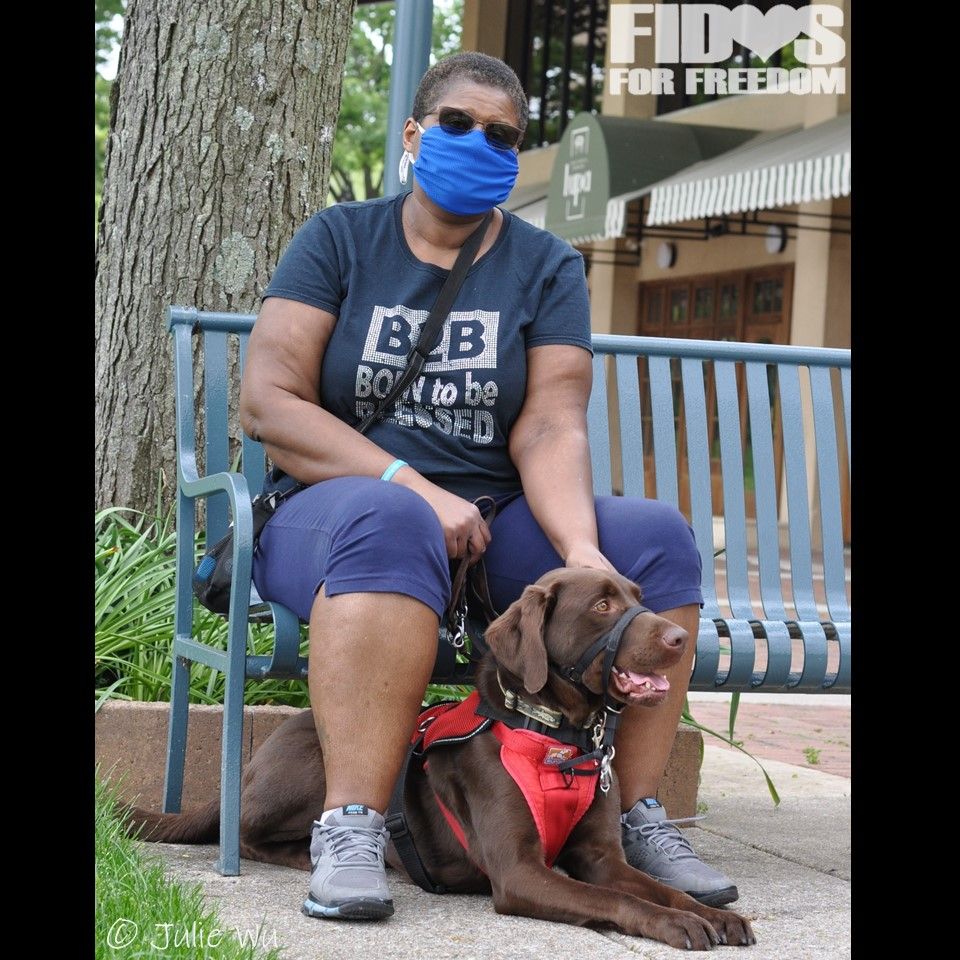 FidosforFreedom's tweet photo. Team Cara and Caesar were out practicing their skills with Trainer, Mary. Our 2020 "Quaran-Teams" are a special and determined group, for sure!
#servicedog Caesar #servicedogteam #skills #greatday #labradorretriever https://t.co/PQJmzGxc2S
