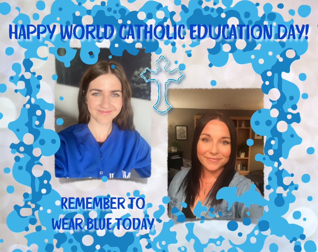 Happy World Catholic Education day!  Remember to wear BLUE to show your support! #IBelieveinCatholicEd #BlueforCatholicEd #GSACRDproud <a href="/GSACRD/">GSACRD</a>