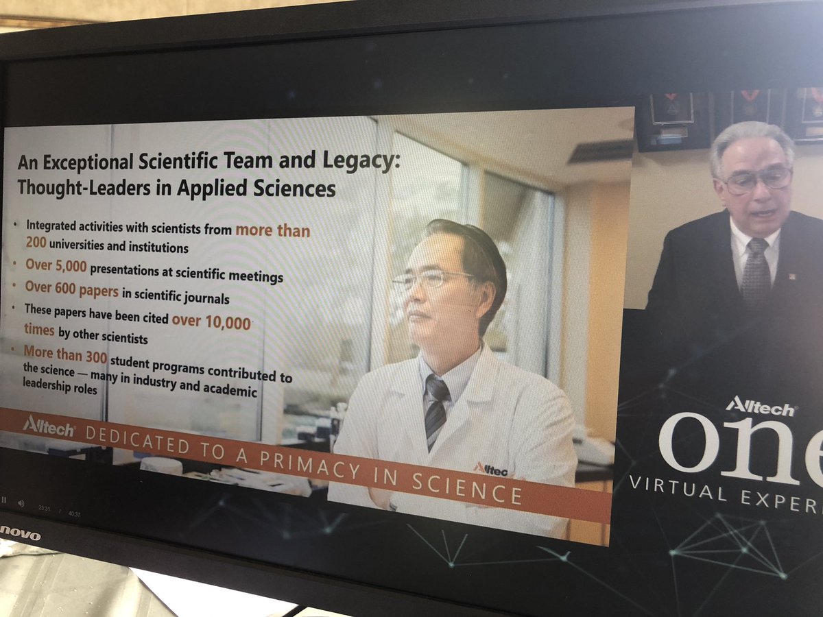 FindingNRG's tweet photo. From yeast and nutrigenomics, to mycotoxins, postbiotics, and antimicrobial resistance, the research team at @Alltech has been working in a lot of areas and definitely sees a path for where ag research needs to go next. #ONEbigidea https://t.co/wWllE9PKRq