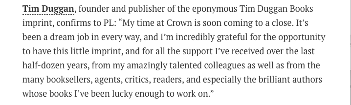 Tim Duggan Books tweet media