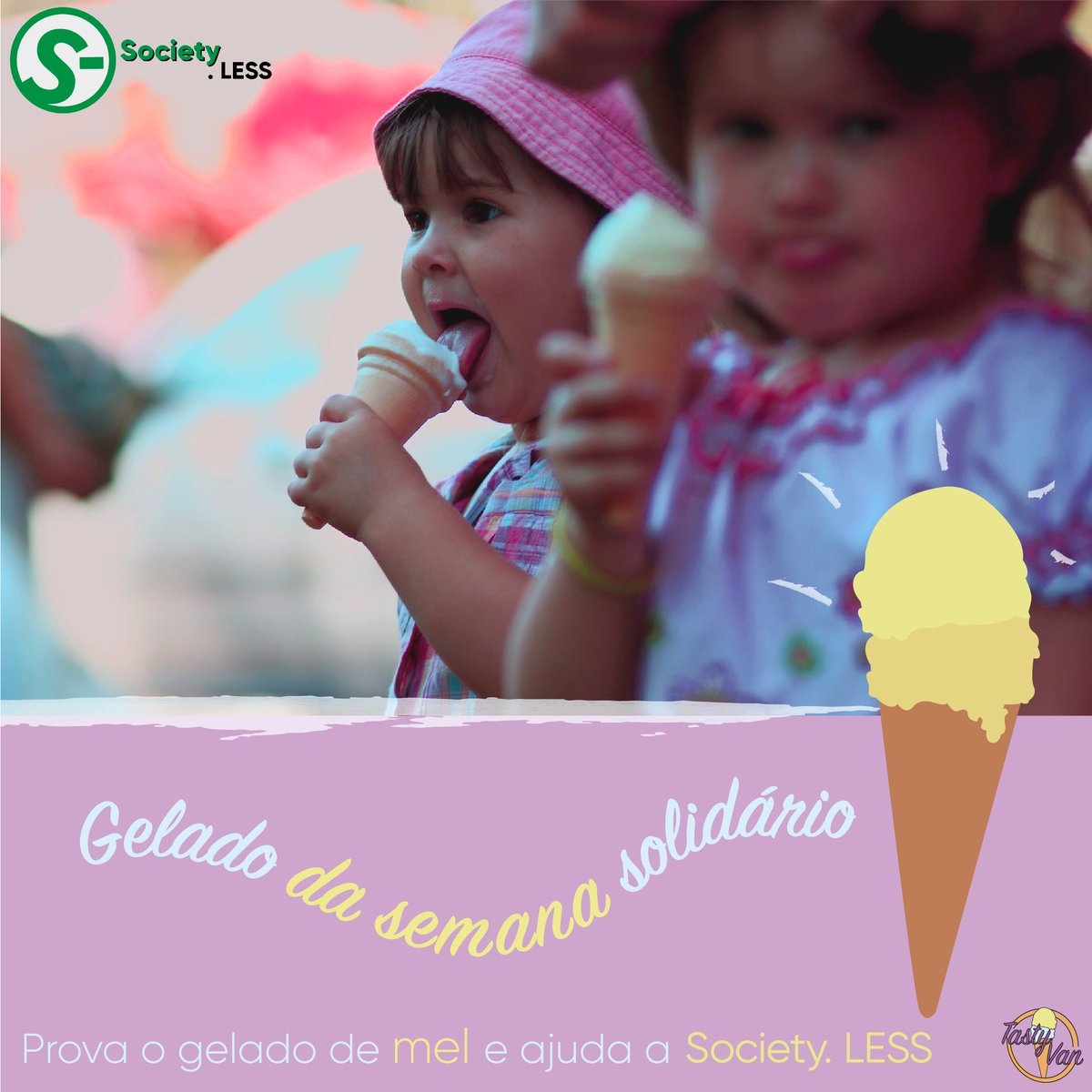 tastyvanpt's tweet photo. Esta semana juntamo-nos à @less_society e todos os lucros angariados com o sabor da semana vão reverter para a instituição, ajudando crianças. Ajudar nunca foi tão doce! 😋 https://t.co/GK4dDeJpZq