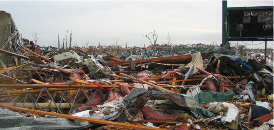 NWS's tweet photo. #OTD in 2011, as communities were still reeling from the April Super Outbreak of tornadoes, another tragedy struck. An EF-5 tornado devastated the town of Joplin, MO. Read how this storm impacted severe weather warning and response: https://t.co/C3fV2qABi9 #NWS150 https://t.co/xtZpaxLGbP