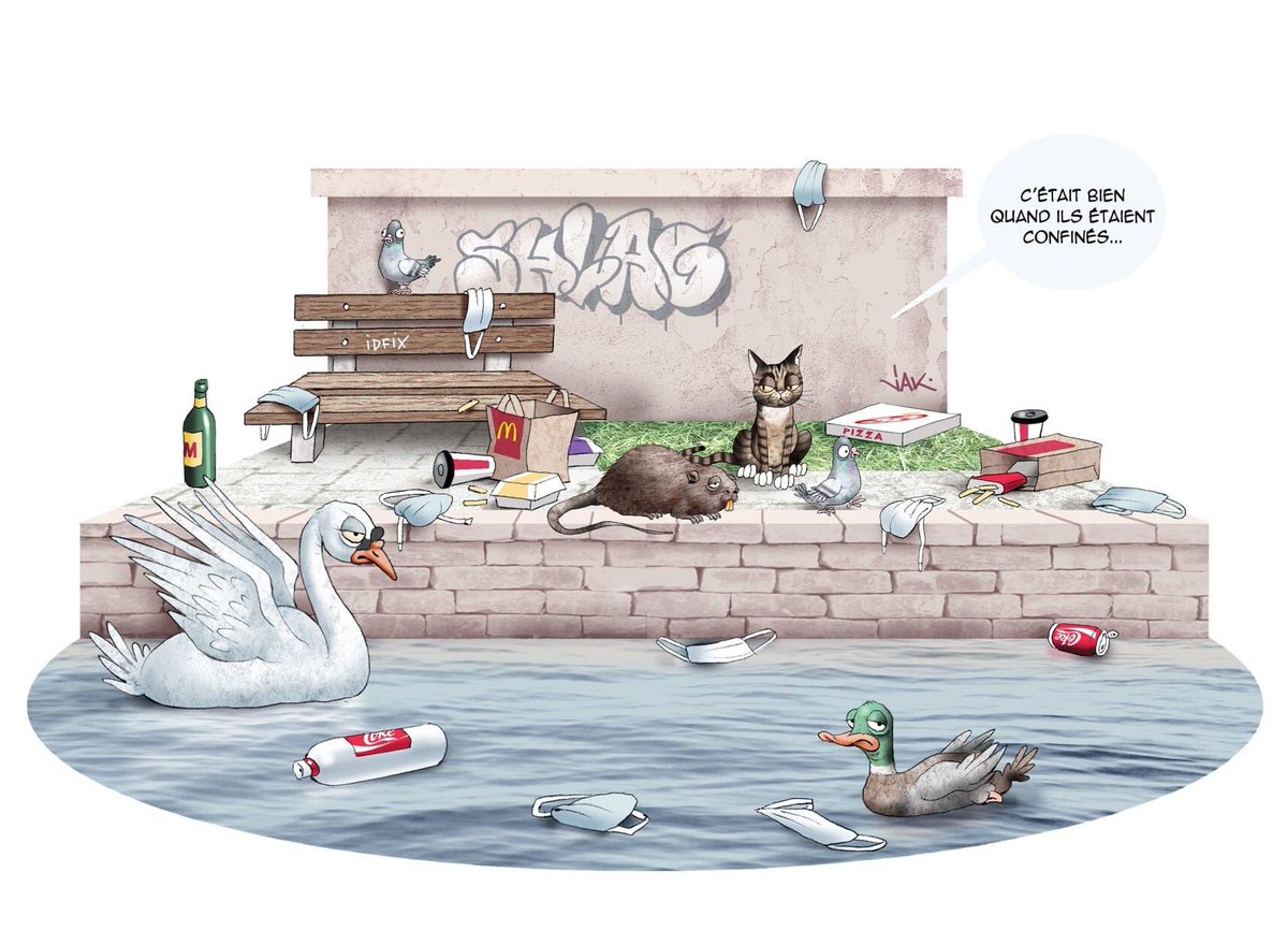 Les porcs du masque
#Deconfinement #Strasbourg #masques