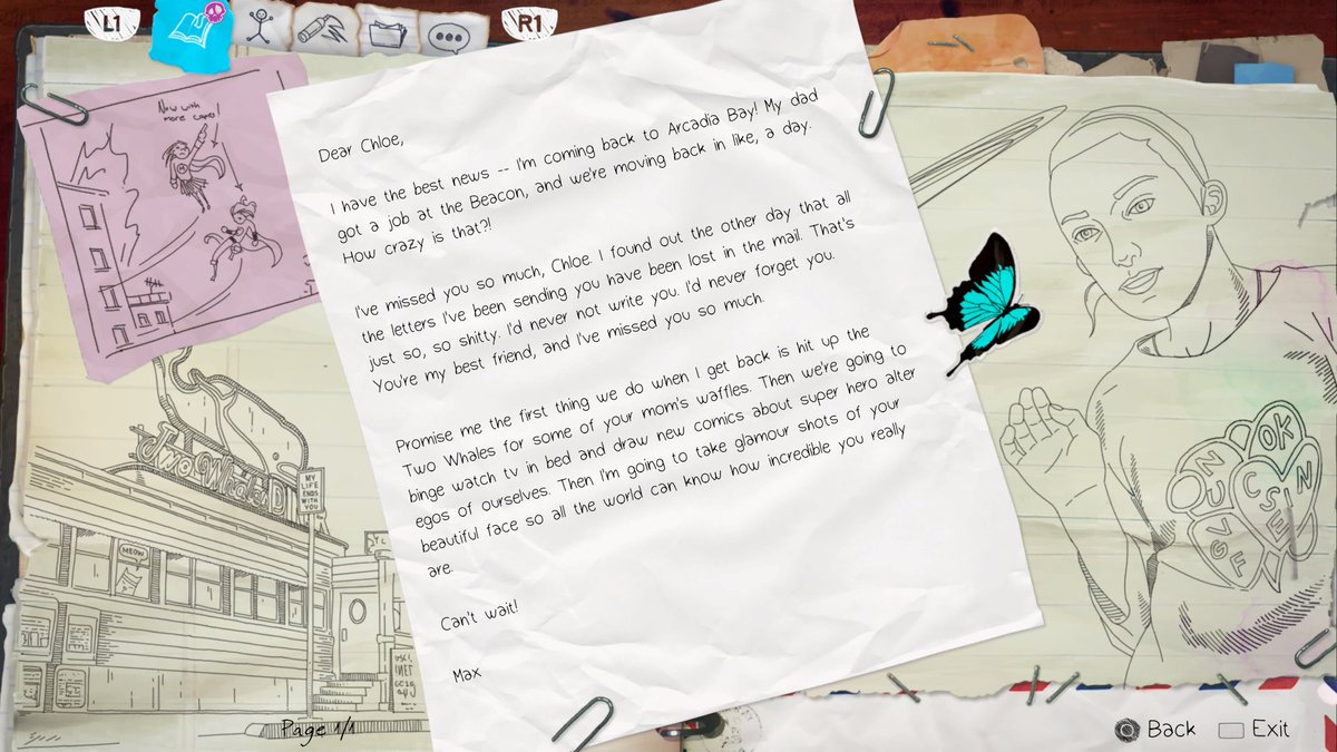 the butterfly on the letter as well i'm gonna cry