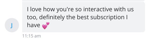 im gonna start sharing all my onlyf*ns feedback, i always forget to screenshot! 💘 https://t.co/Y4NiG